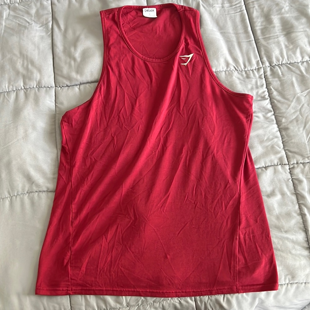 Men’s Gymshark tank - size large, maroon